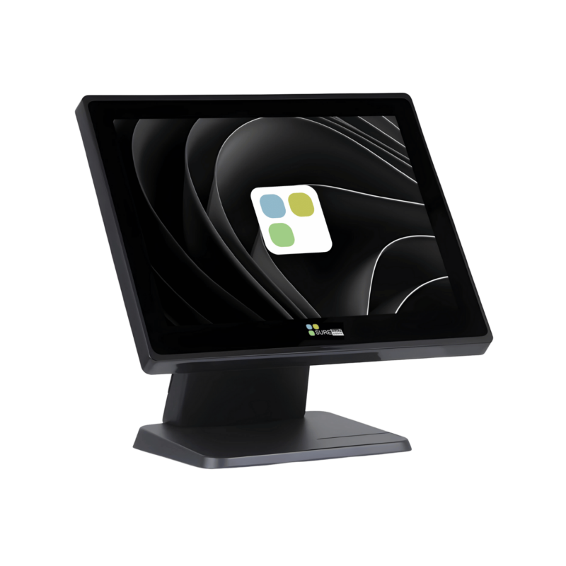 15" POS LCD All-in-one Touch Computer with built-in 2*20 LCD Customer Display